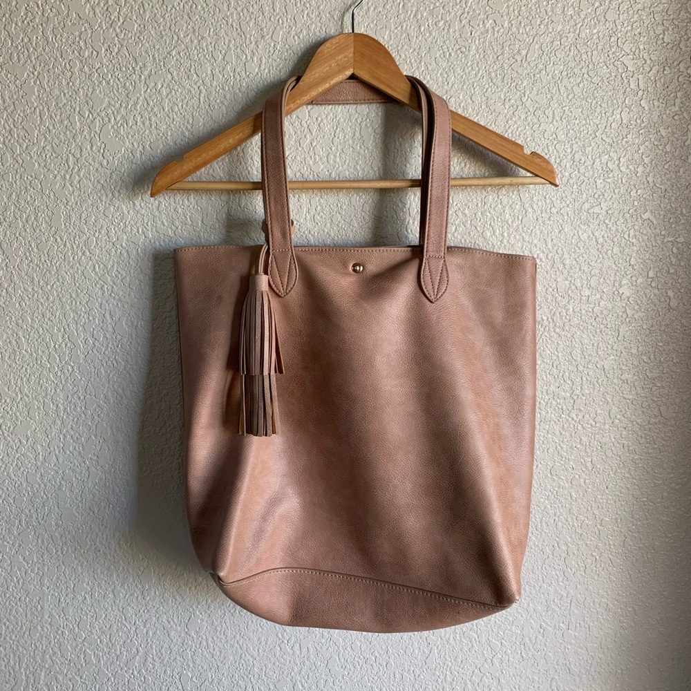 Dusty pink shoulder purse!